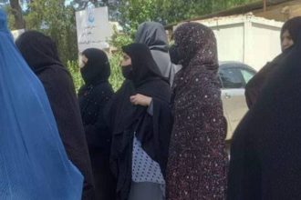 Protest of Women in Herat Against the Decision of Their Forced Migration by the Taliban Group