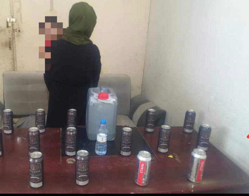 Arrest of a Young Girl for Selling Alcohol in Balkh Province