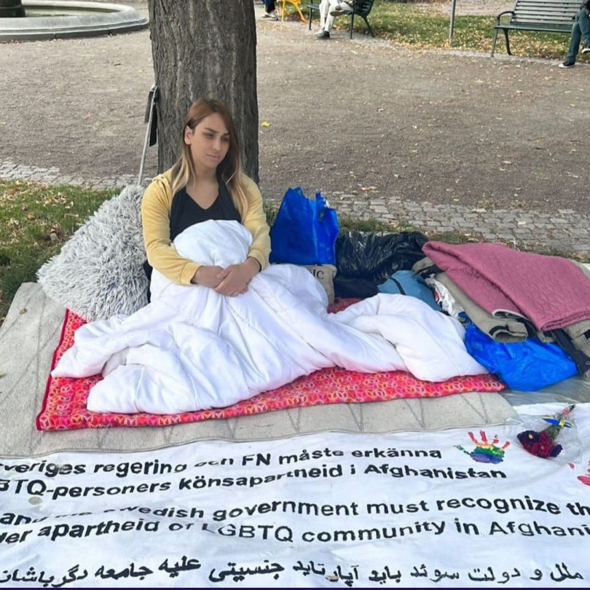 The Resumption of Sit-In of Active the Afghanistan LGBT Rights in Sweden