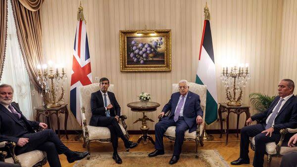 Sunak supports two-state solution in meeting with Abbas