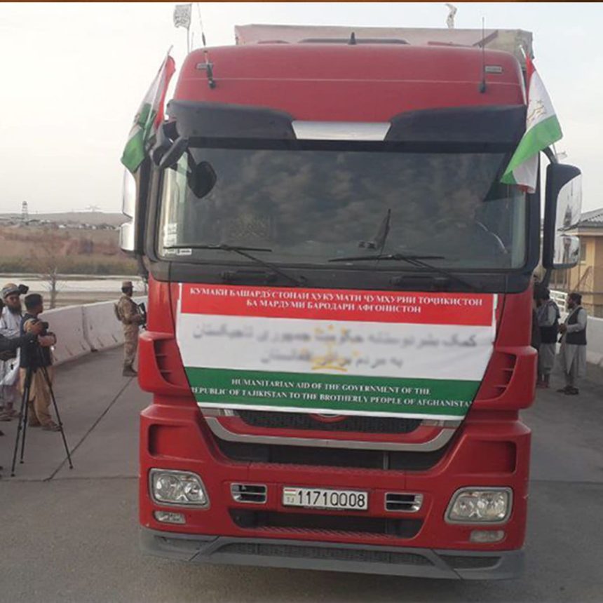 Tajikistan aid caravan arrives in Afghanistan to help Herat victims