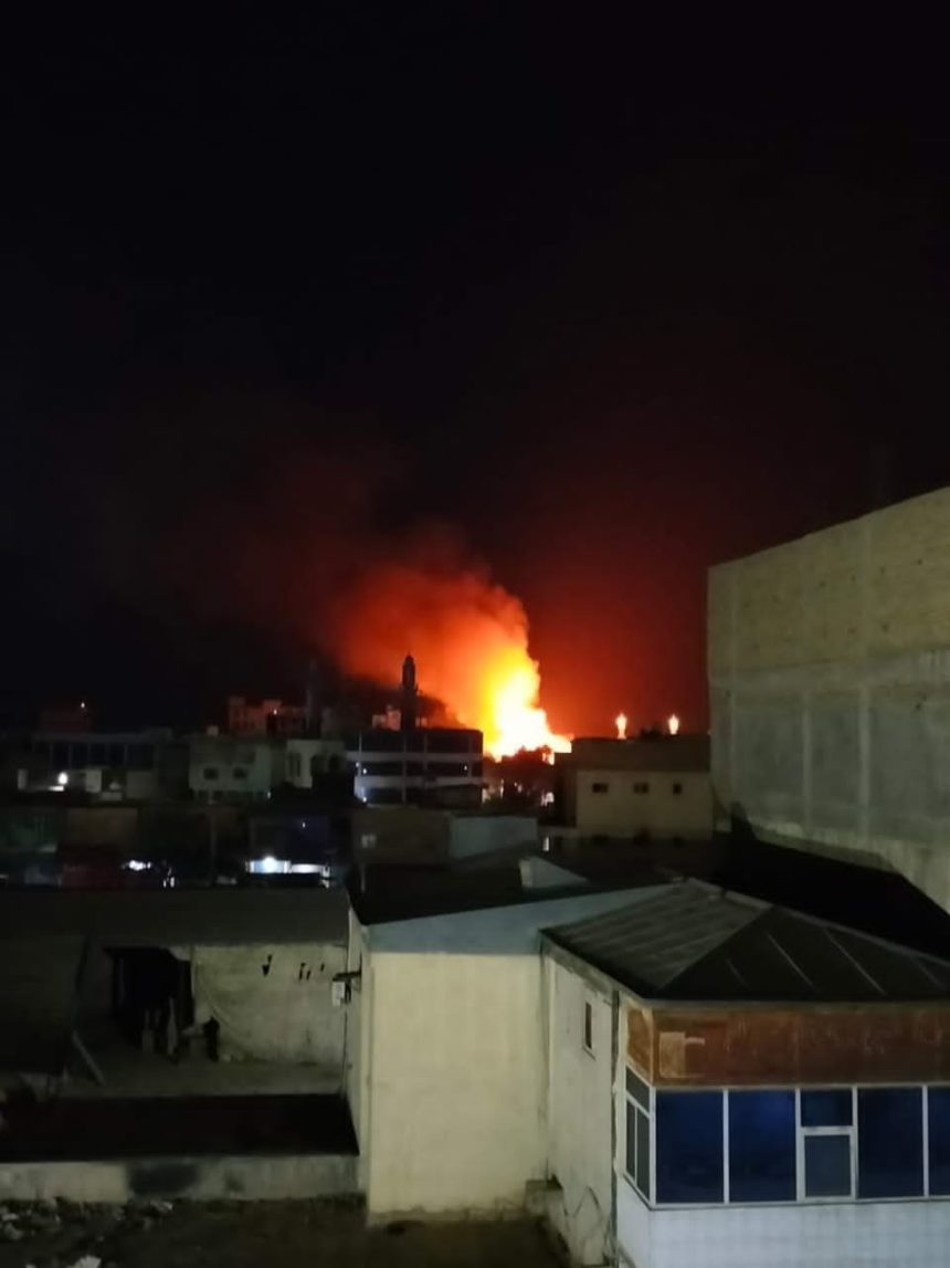 Sources report of a widespread fire in Kunduz province