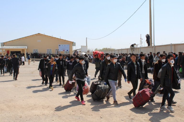 Forced deportation of more than 14,000 Afghanistani migrants from Iran during the past four days