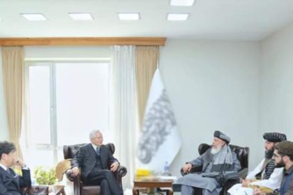 Stanikzai meets the former head of UNAMA and the head of the Sasakawa Peace Foundation