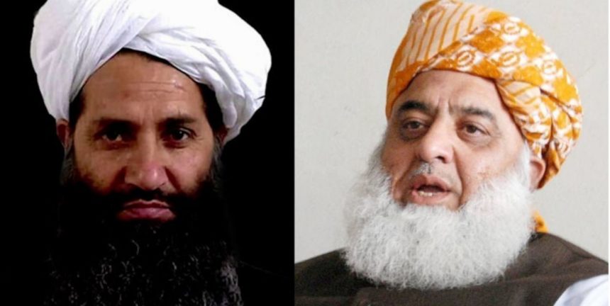 Maulana Fazal-ur-Rehman meets the leader of the Taliban group in Kandahar