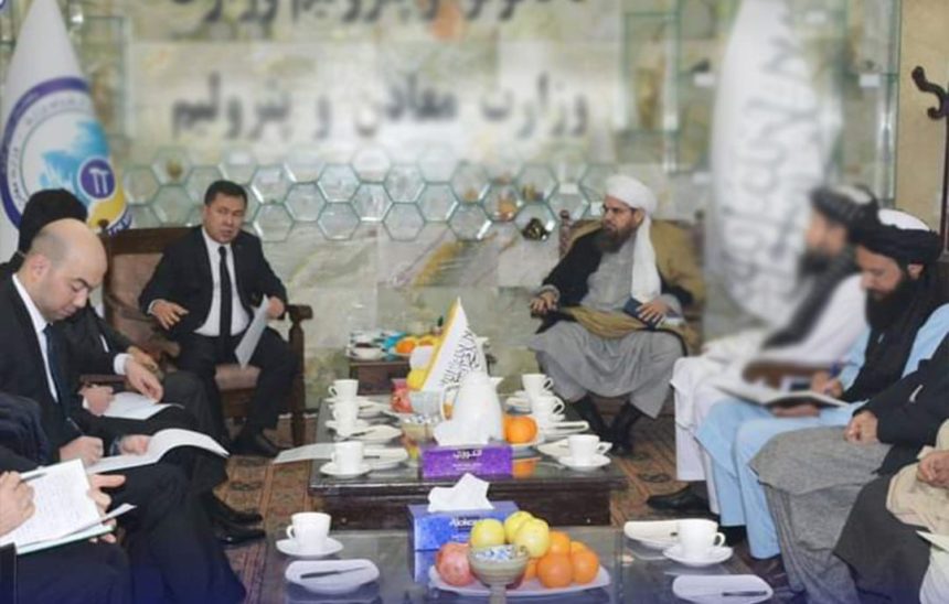 The Minister of Mines and Petroleum of the Taliban meets with the Ambassador of Turkmenistan